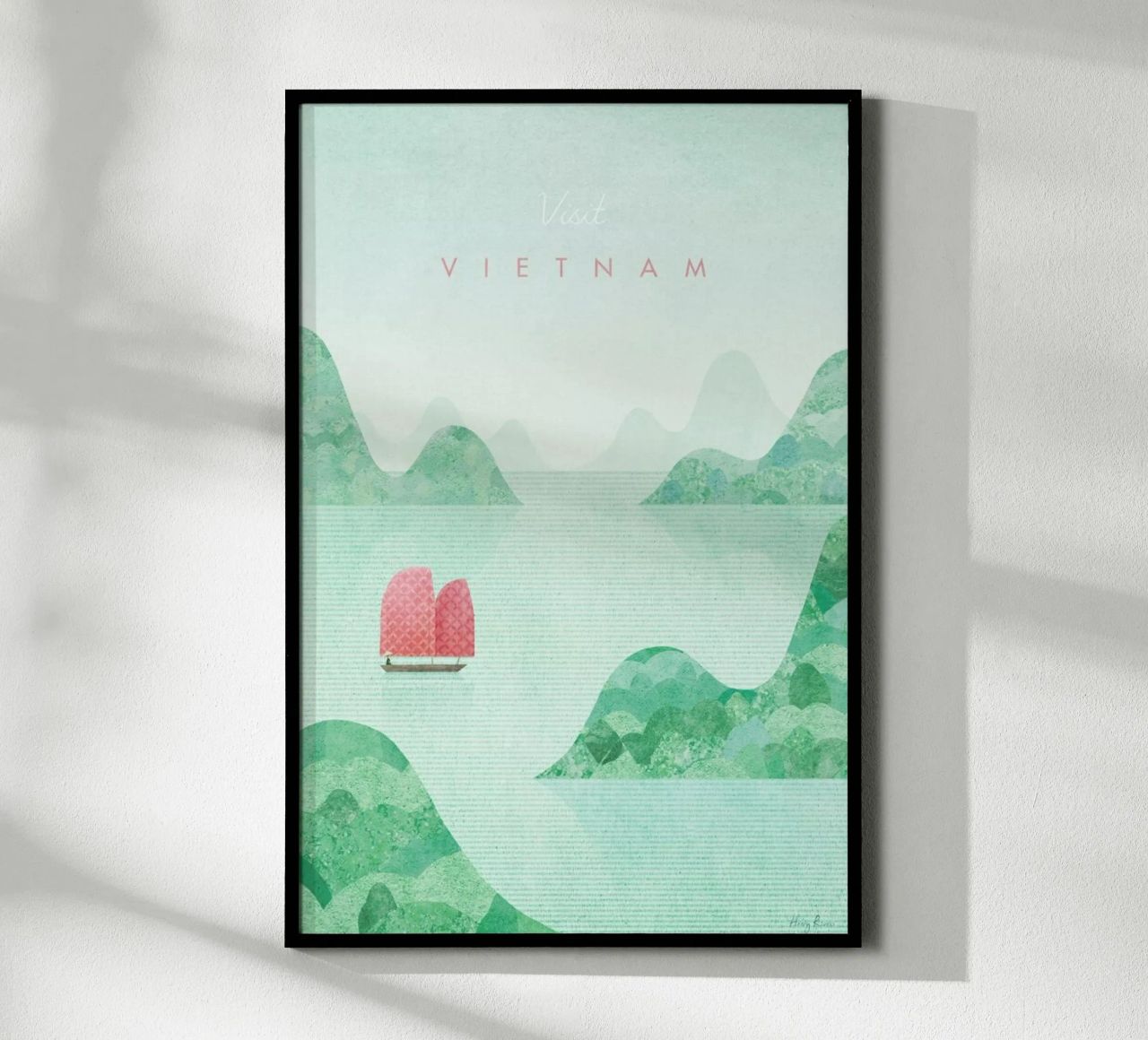 Vietnam poster with plastic frame by Henry Rivers