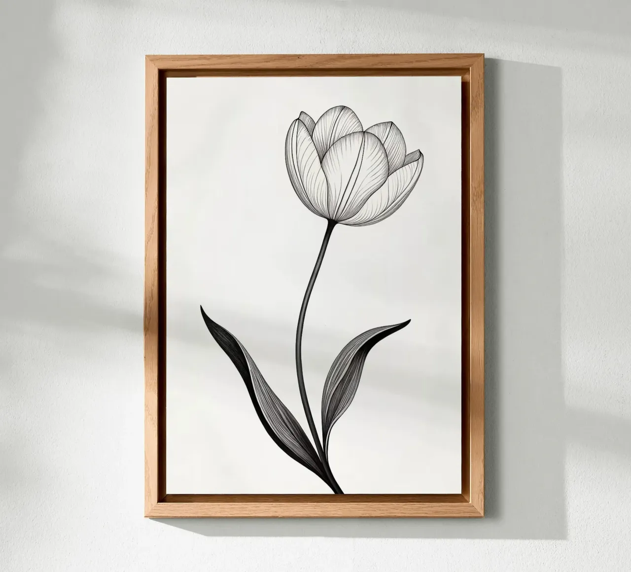 fiore di tulipano fioritura stelo foglie pannello forex da James Isaac Jackson