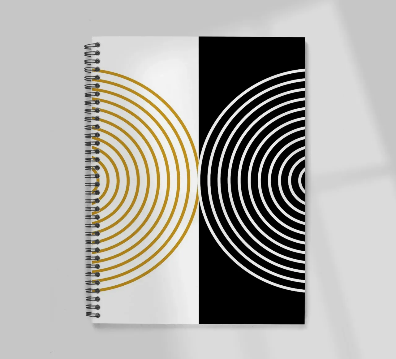 concentric circles circles geometric shapes spiral notebook by James Isaac Jackson