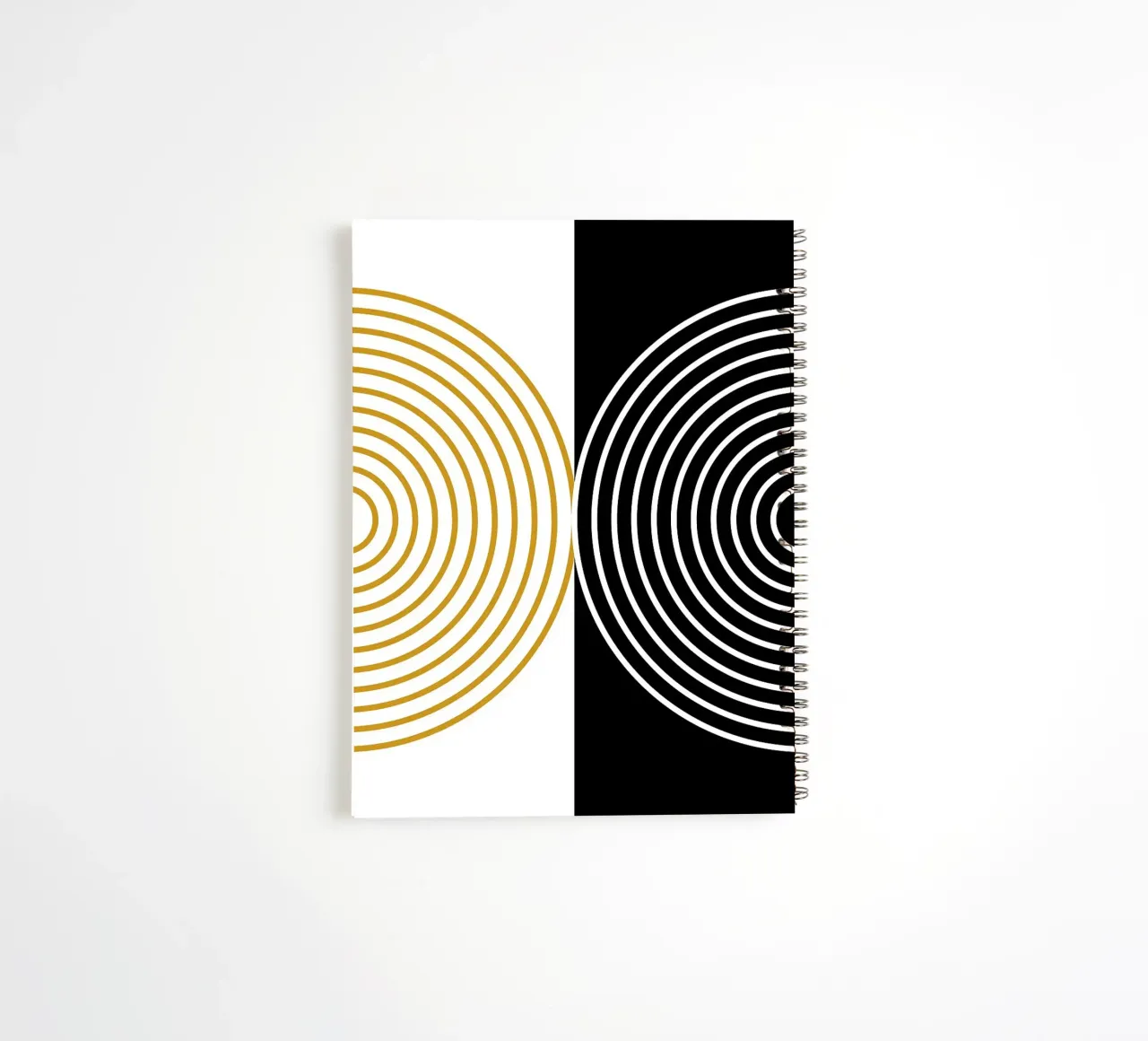 concentric circles circles geometric shapes spiral notebook by James Isaac Jackson