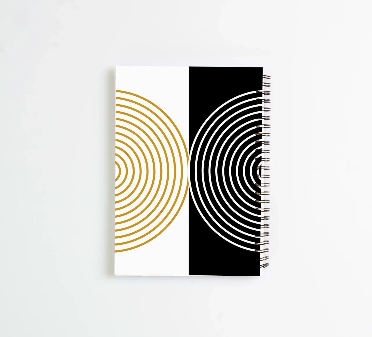 concentric circles circles geometric shapes spiral notebook by James Isaac Jackson