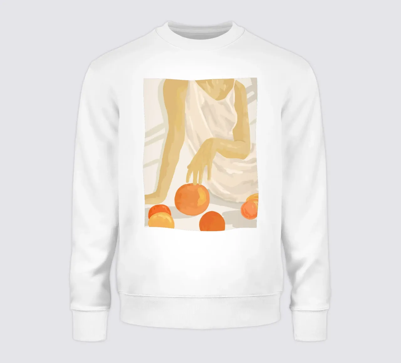 Mandarino Grace felpa da Kintsugi99