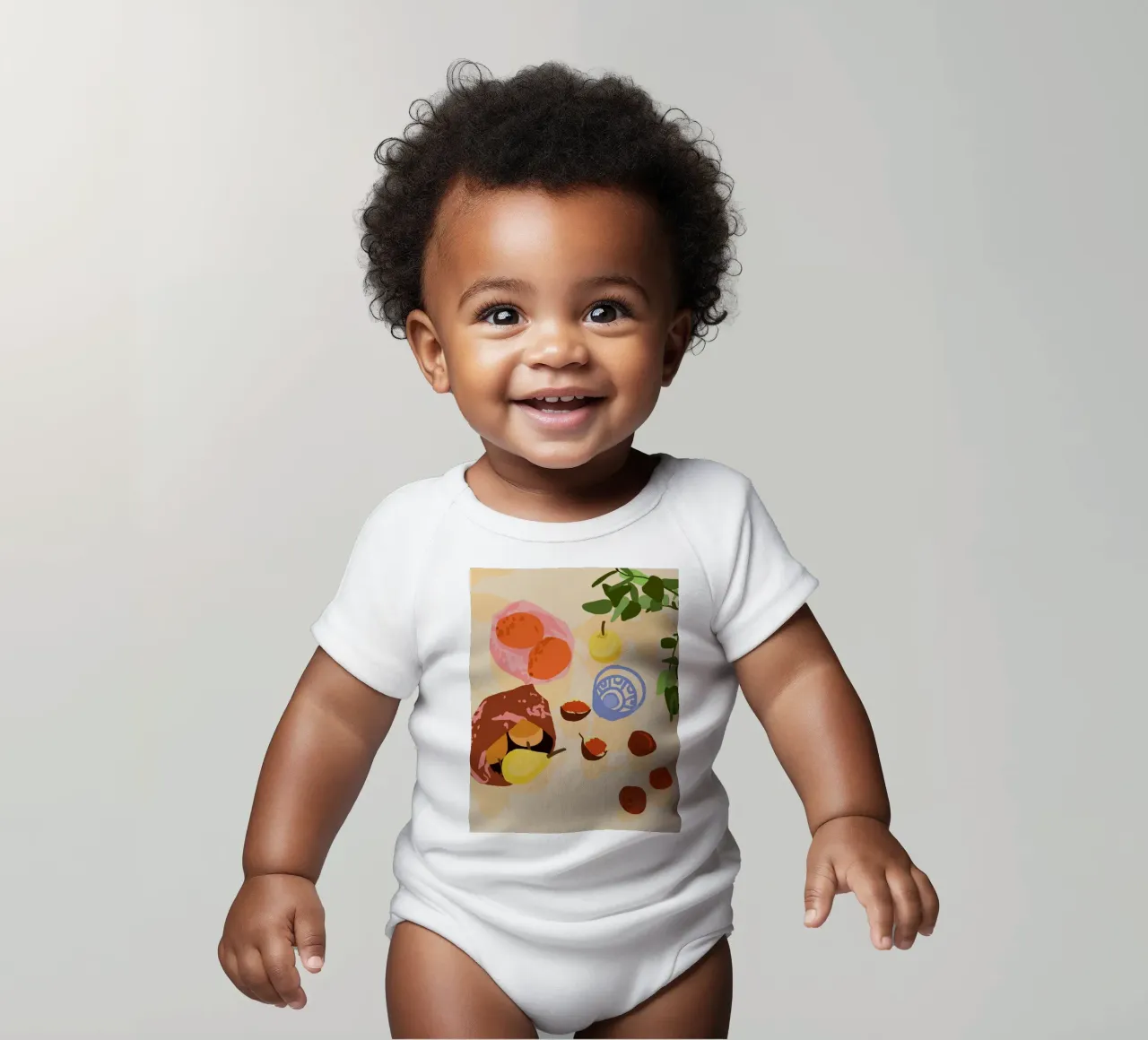 Guava Grove Gala body neonato maniche corte da Kintsugi99