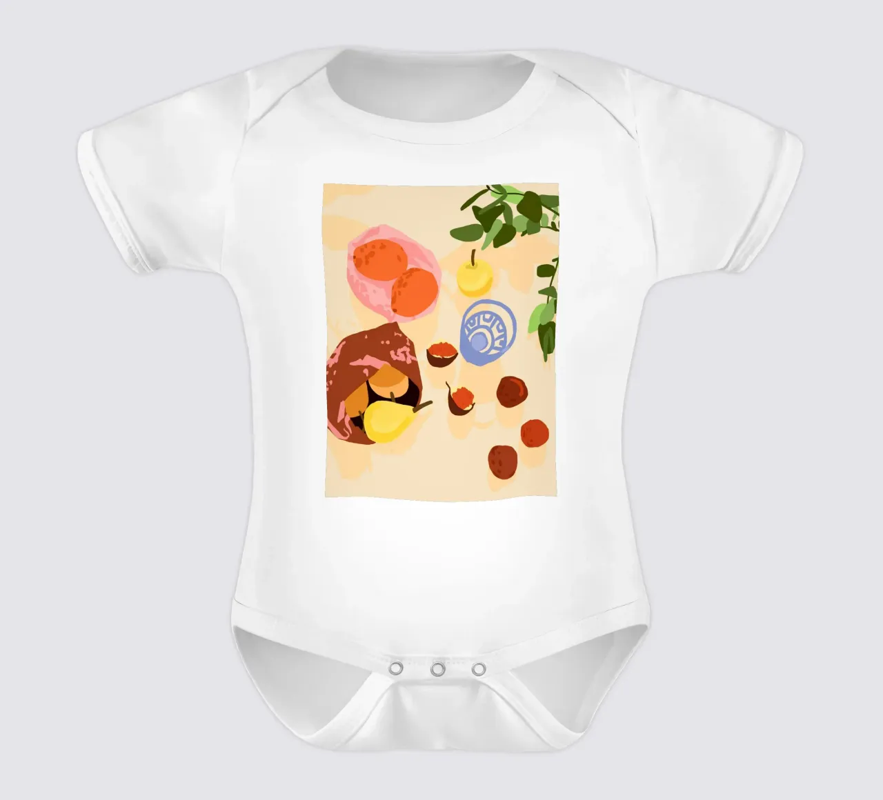 Guava Grove Gala body neonato maniche corte da Kintsugi99