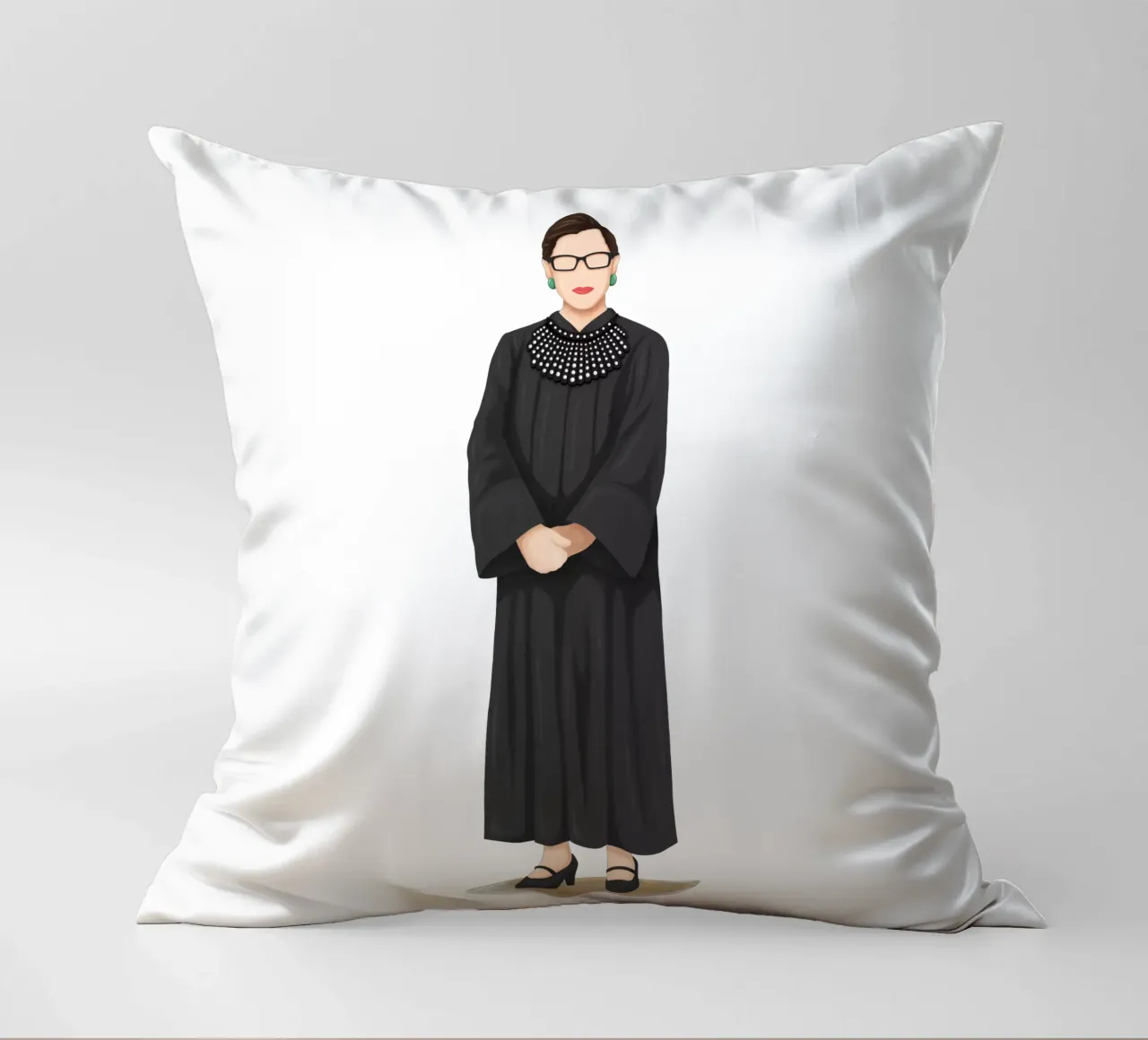 Ruth Bader Ginsburg cuscino da Nour Tohme