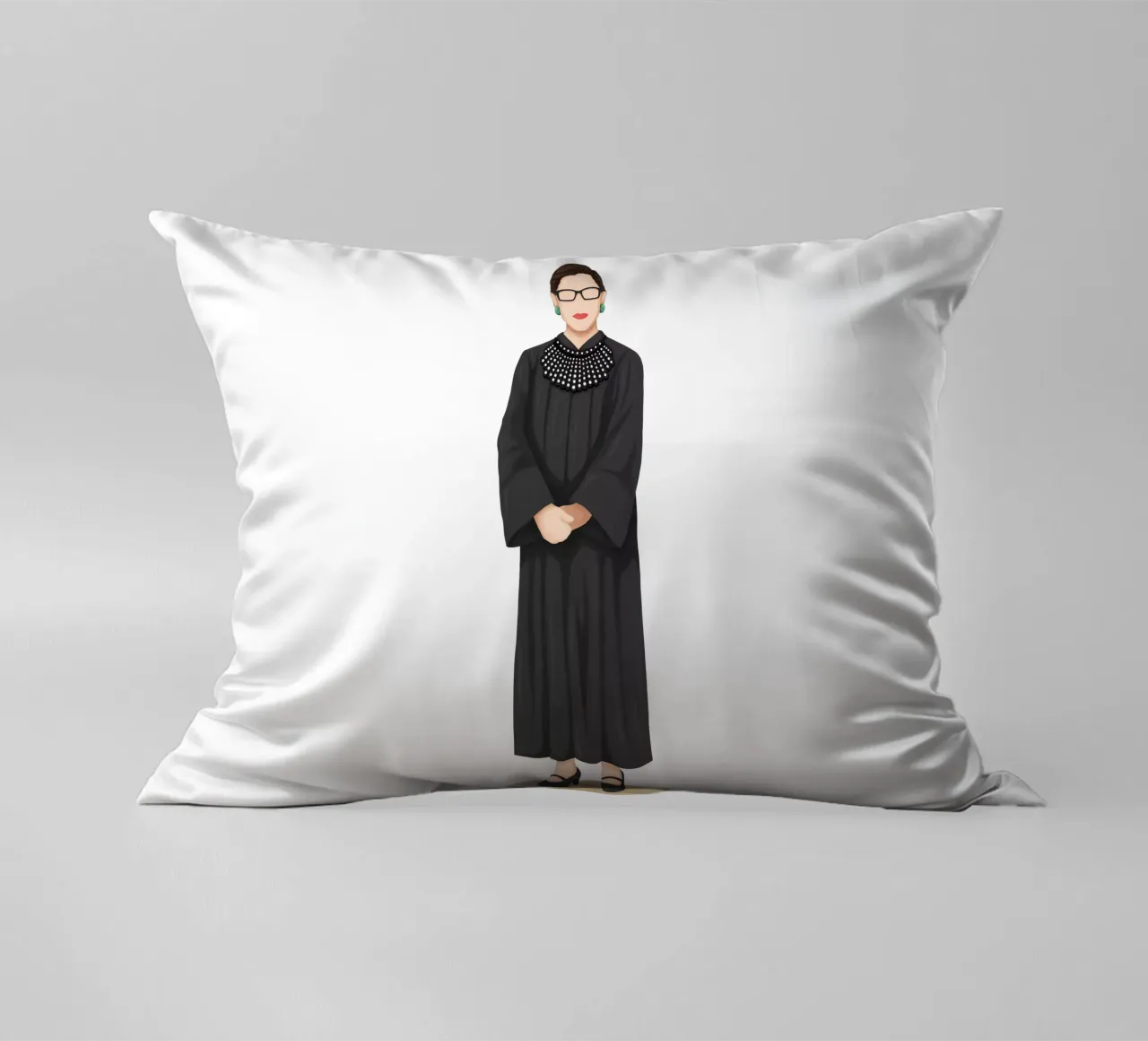 Ruth Bader Ginsburg cuscino da Nour Tohme