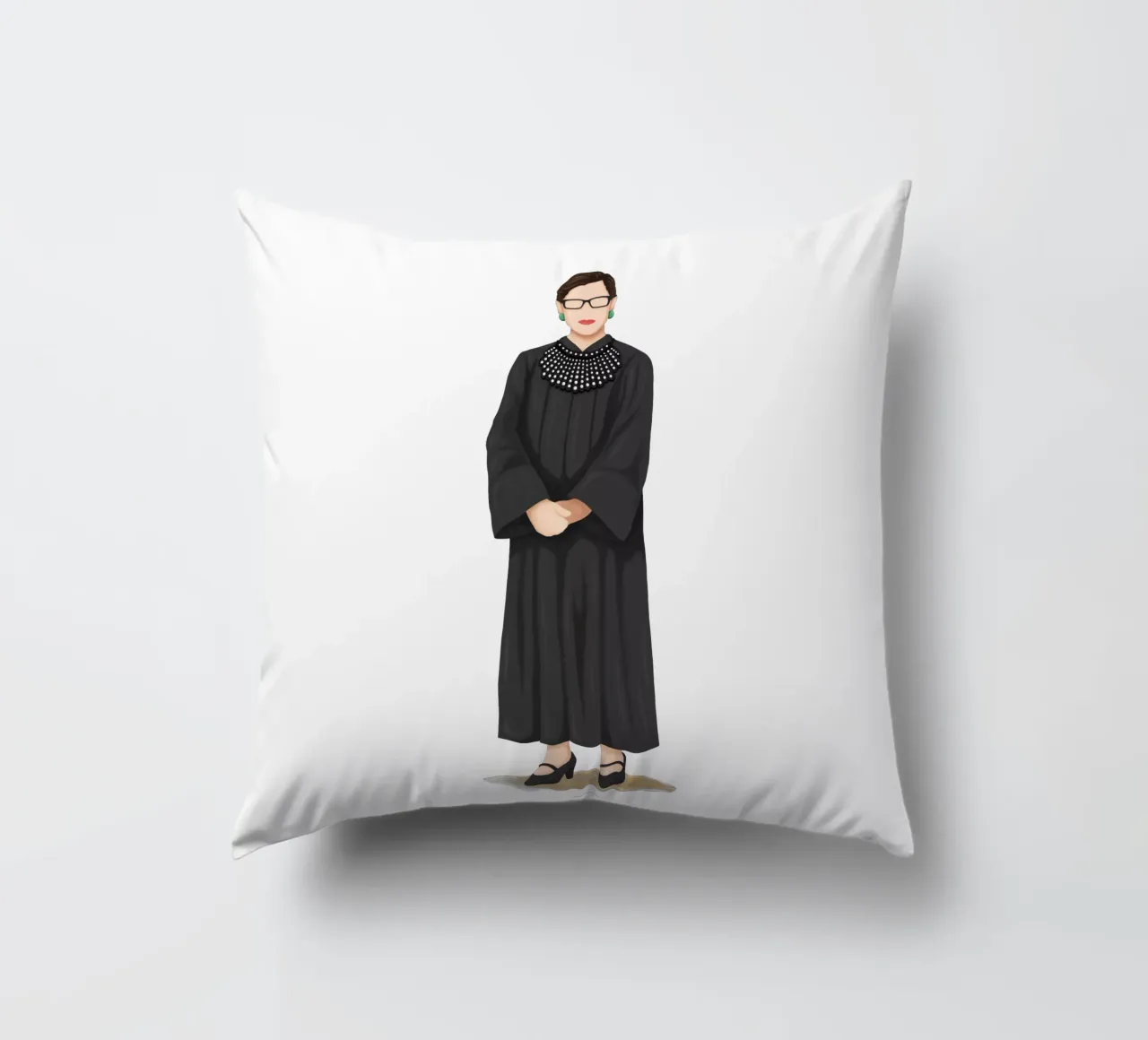 Ruth Bader Ginsburg cuscino da Nour Tohme