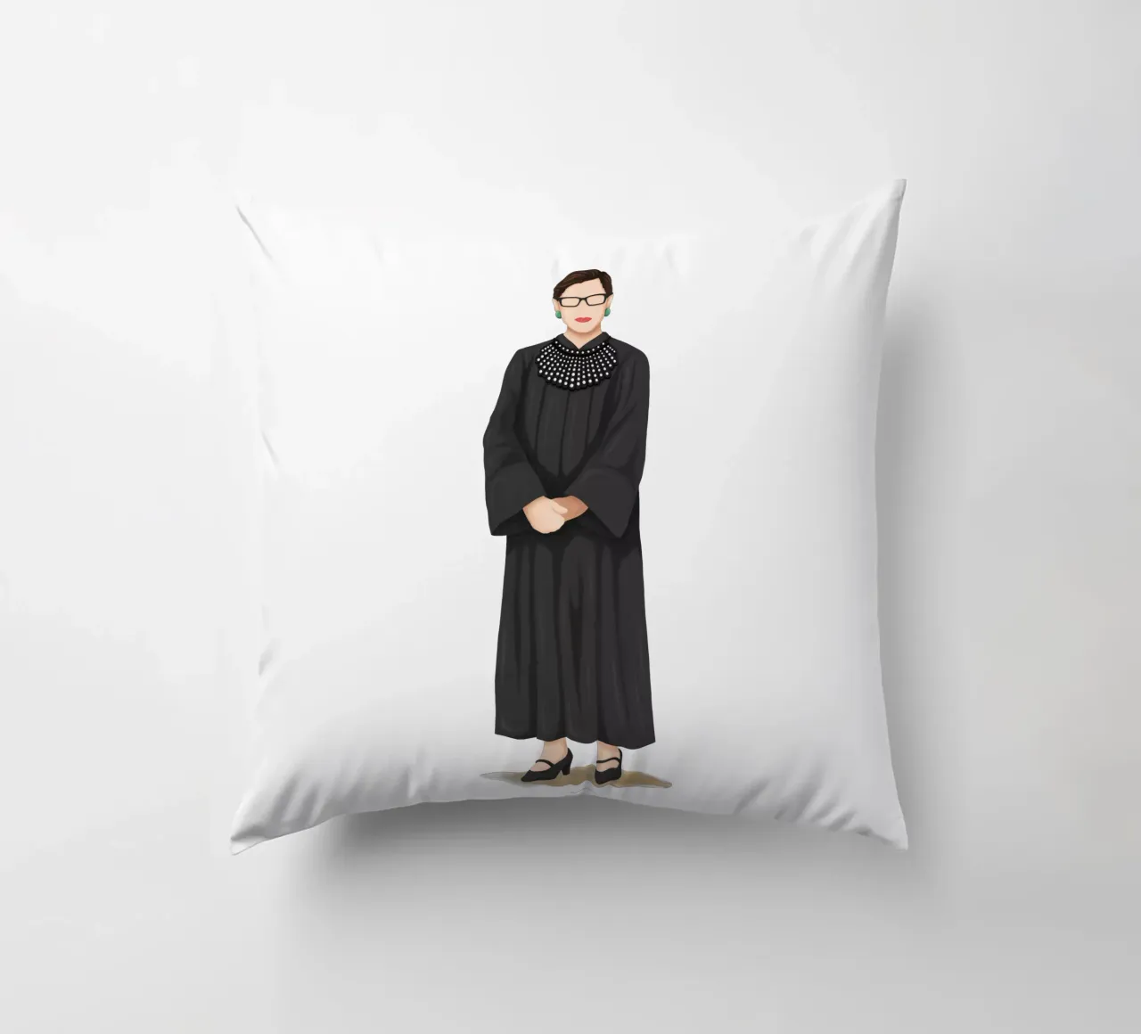 Ruth Bader Ginsburg cuscino da Nour Tohme