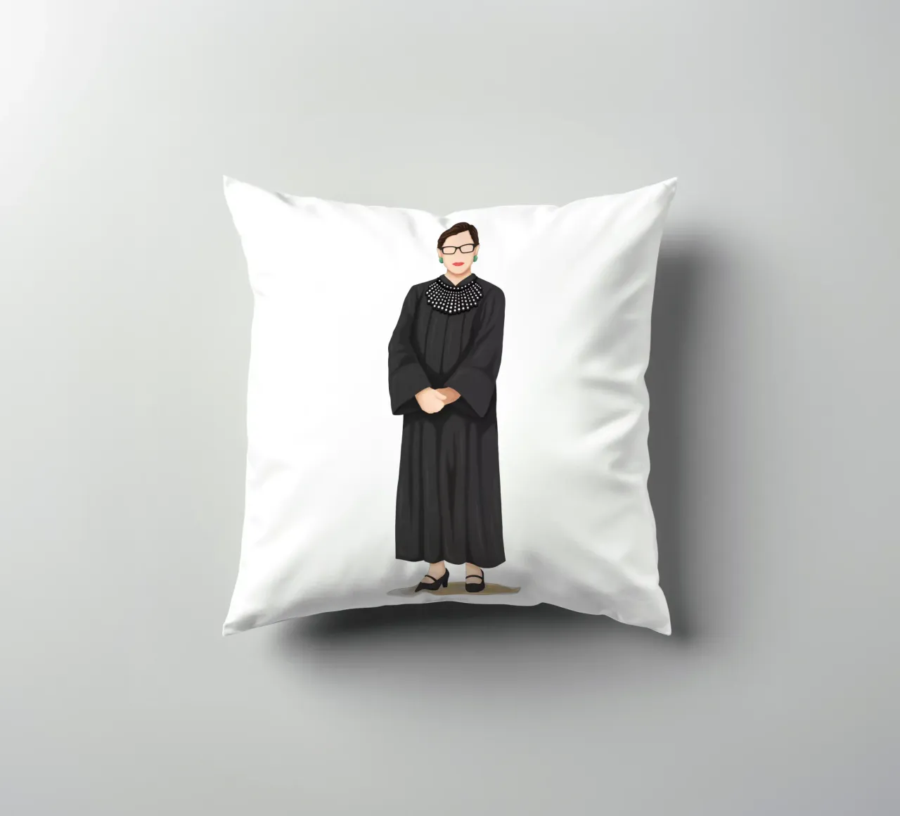 Ruth Bader Ginsburg cuscino da Nour Tohme