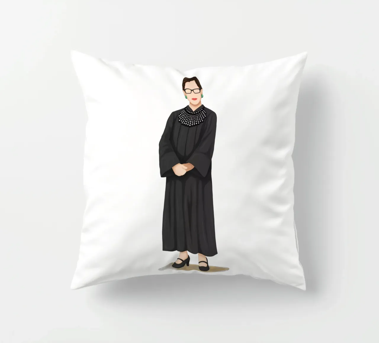 Ruth Bader Ginsburg cuscino da Nour Tohme