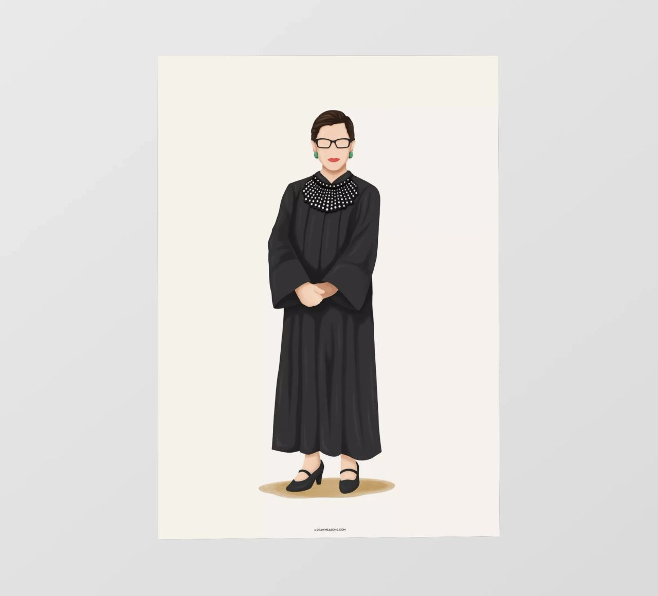 Ruth Bader Ginsburg pellicola backlit da Nour Tohme