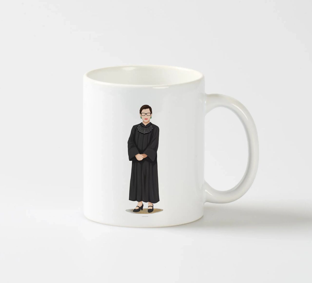 Ruth Bader Ginsburg tazza in ceramica da Nour Tohme