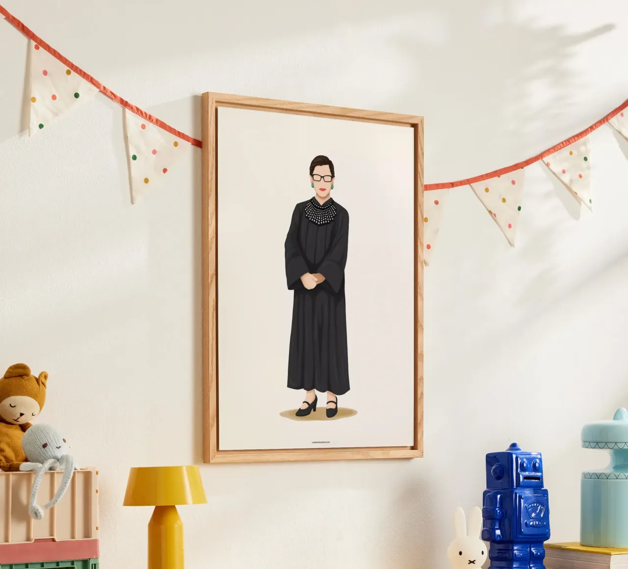 Ruth Bader Ginsburg plexiglass da Nour Tohme