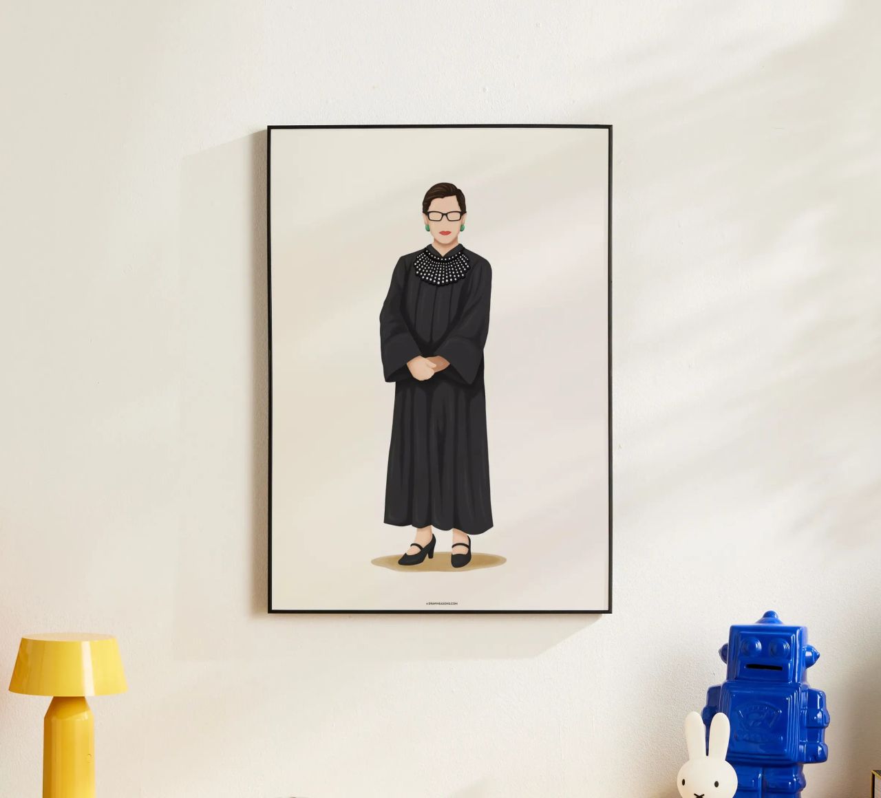 Ruth Bader Ginsburg alluminio dibond da Nour Tohme