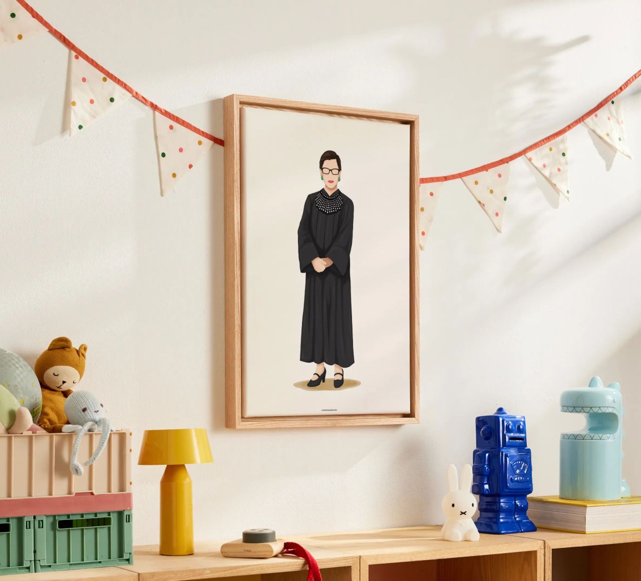 Ruth Bader Ginsburg tela da Nour Tohme