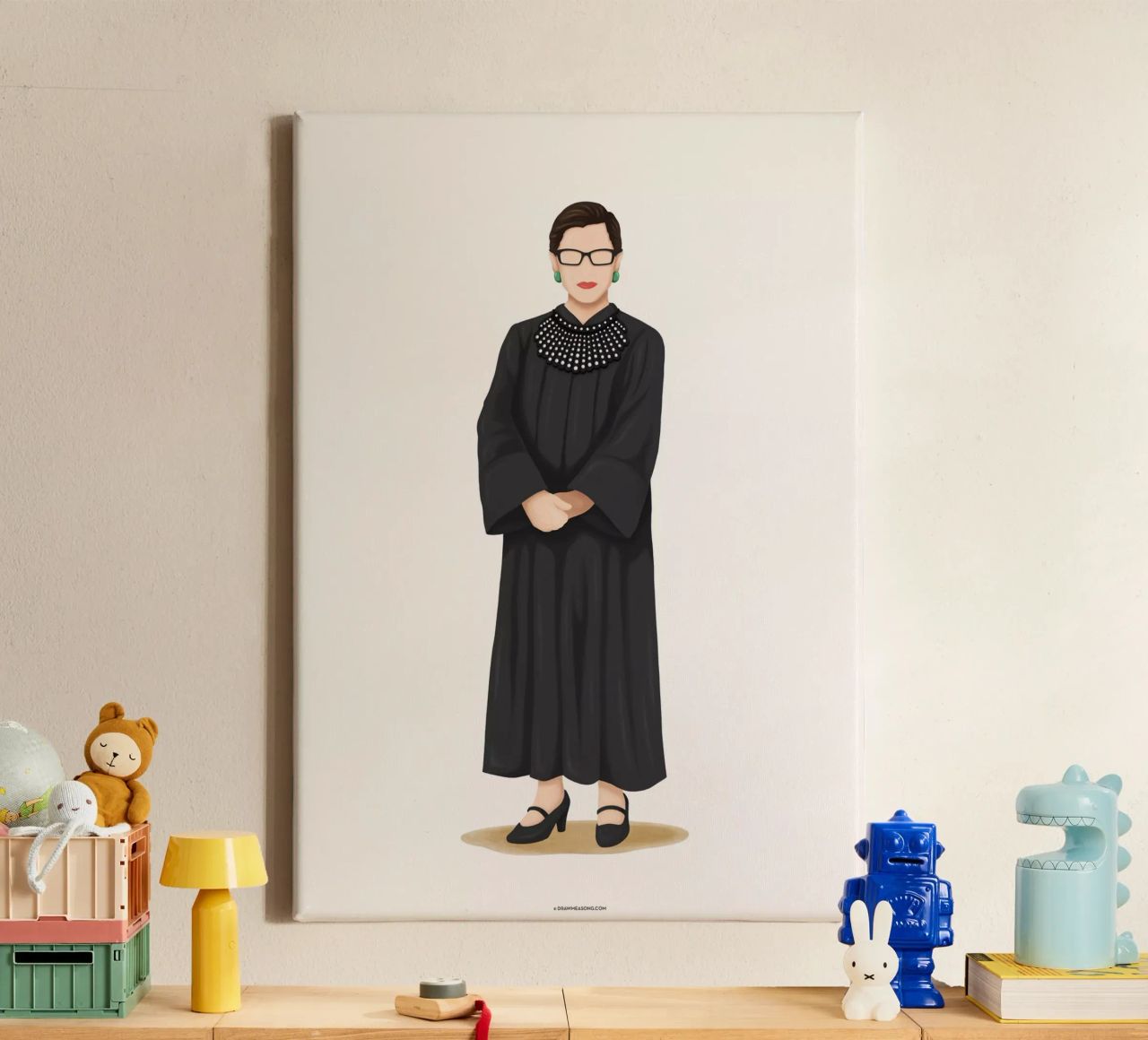 Ruth Bader Ginsburg tela da Nour Tohme