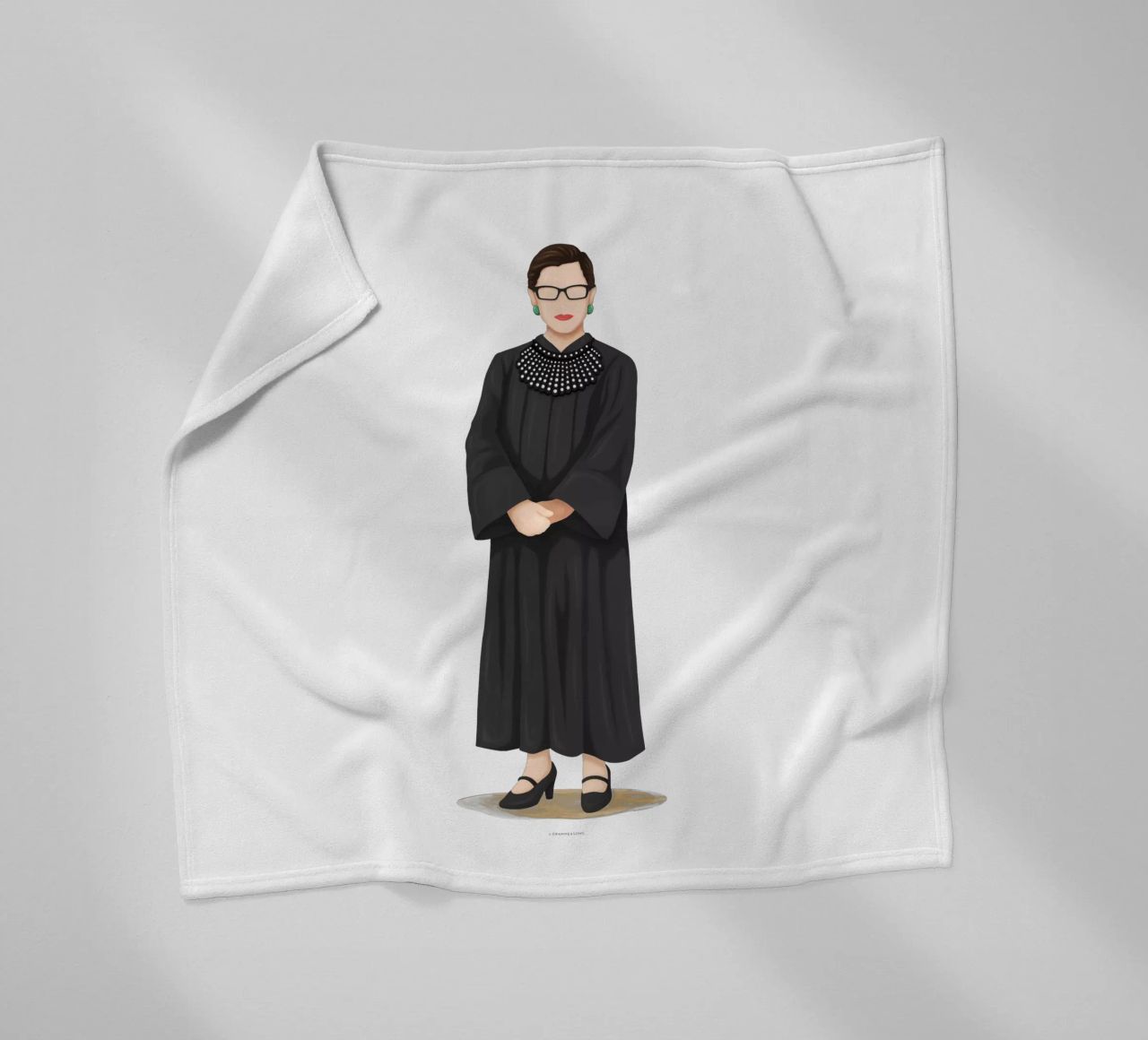 Ruth Bader Ginsburg coperta in pile da Nour Tohme