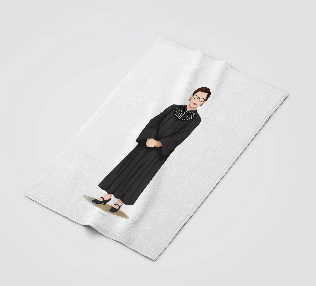 Ruth Bader Ginsburg coperta in pile da Nour Tohme