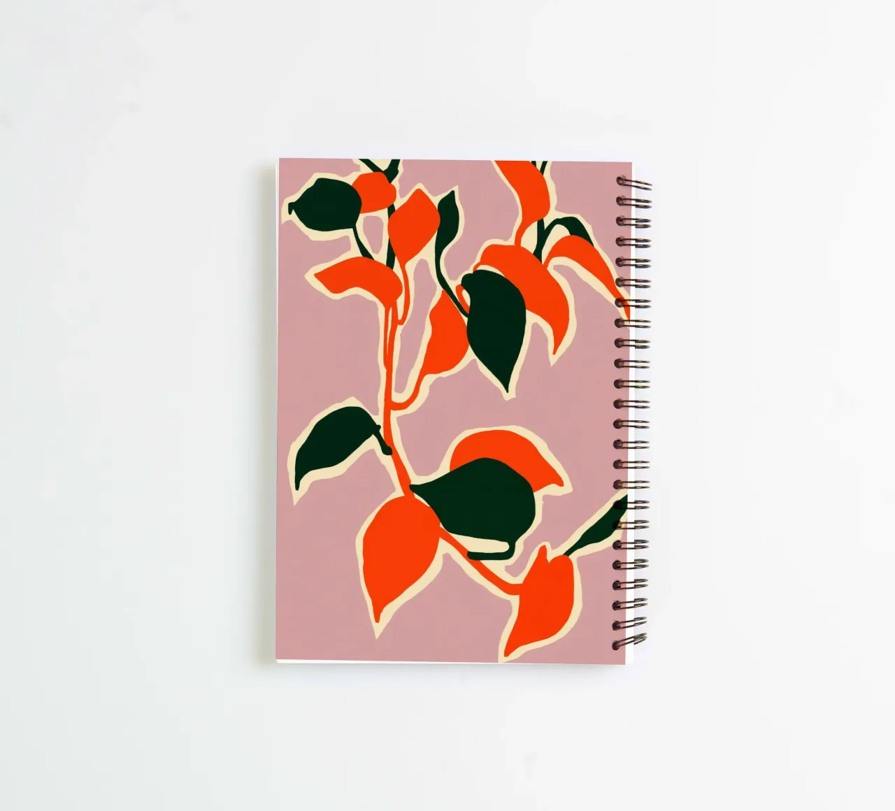 Blättrige Abstraktion Ringbuch von Kintsugi99