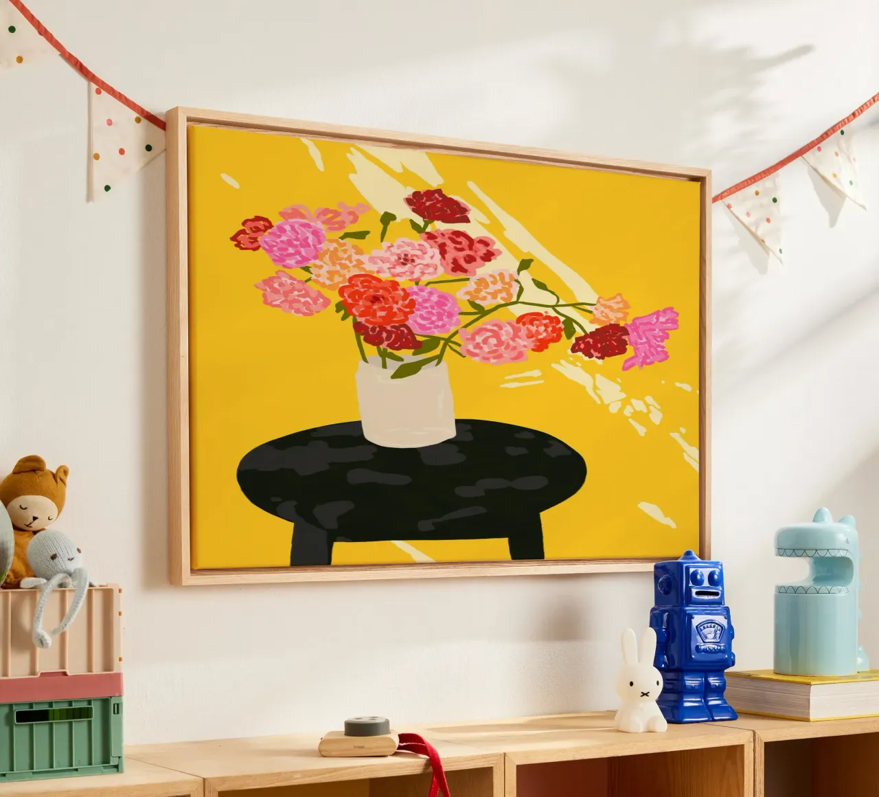 Window Glow canvas with Floater frame by Kintsugi99