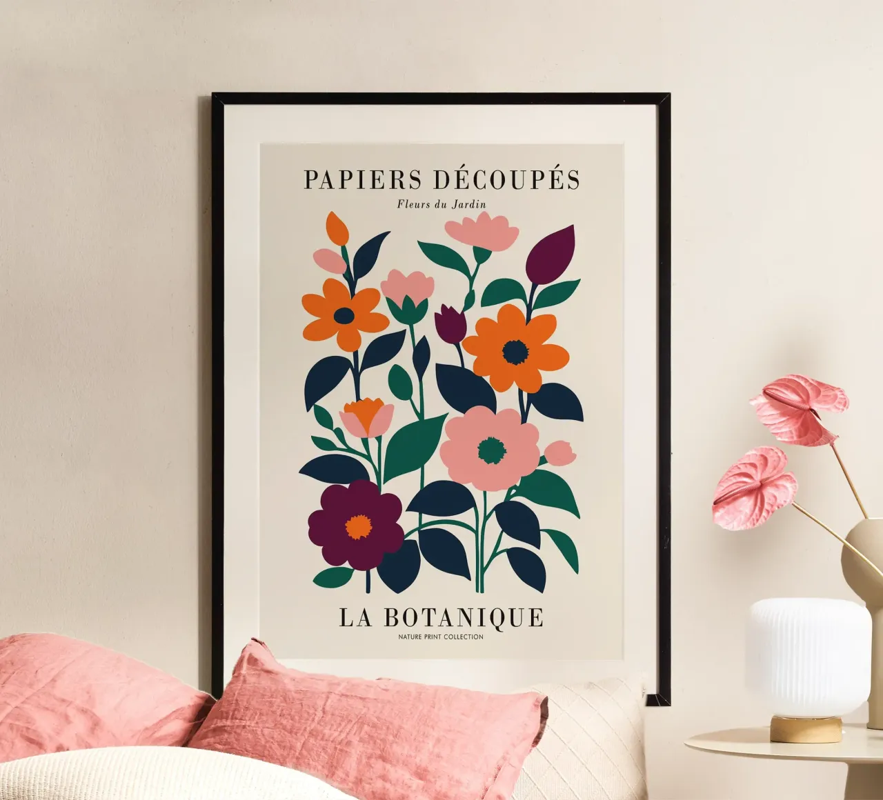 fiori botanici foglie floreali poster da RJ Peterson-Animal