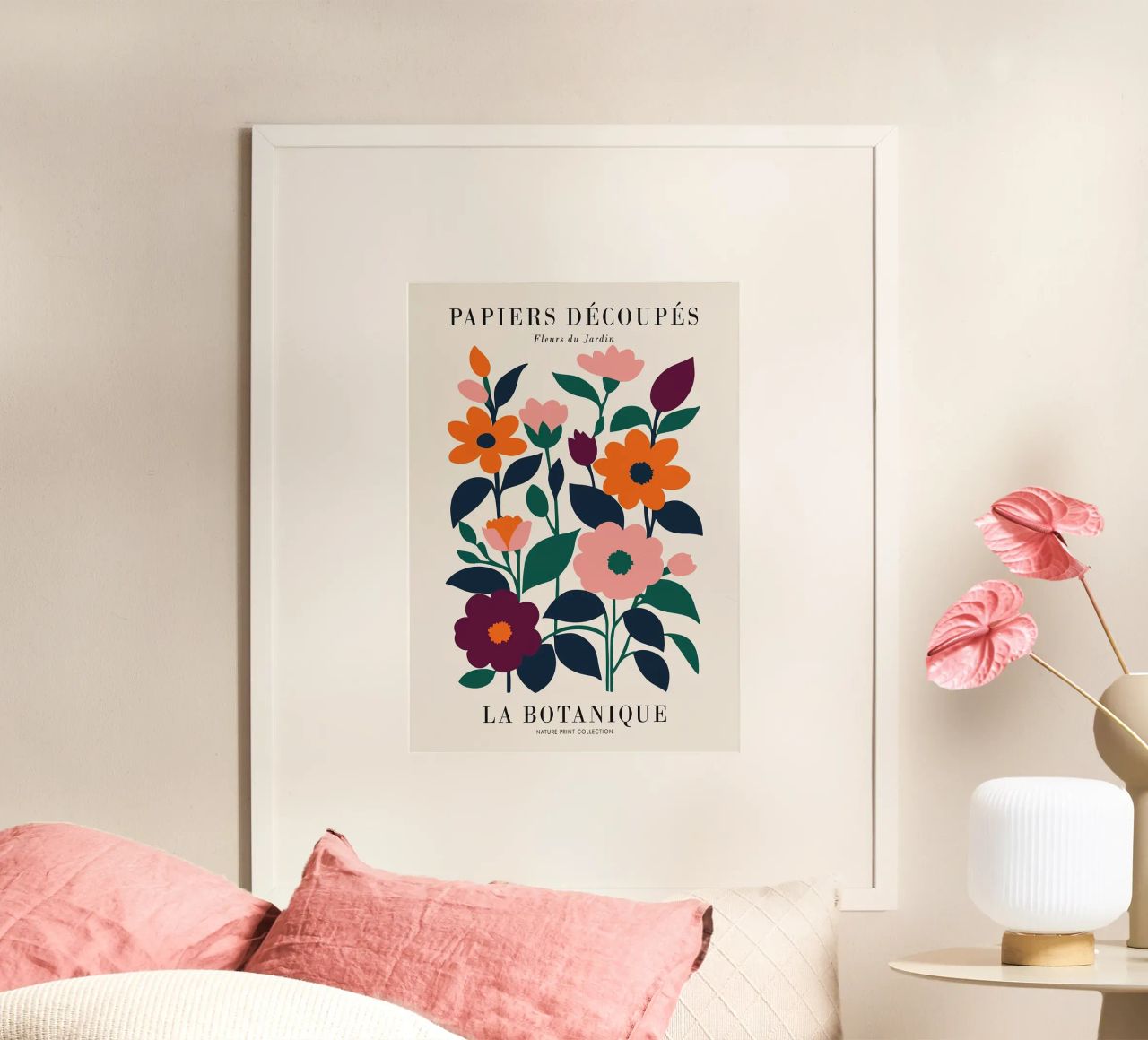fiori botanici foglie floreali poster da RJ Peterson-Animal