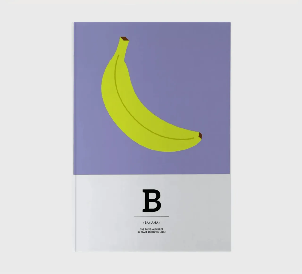„The Food Alphabet“ - B like Banana notebook by BLAEK Design Studio