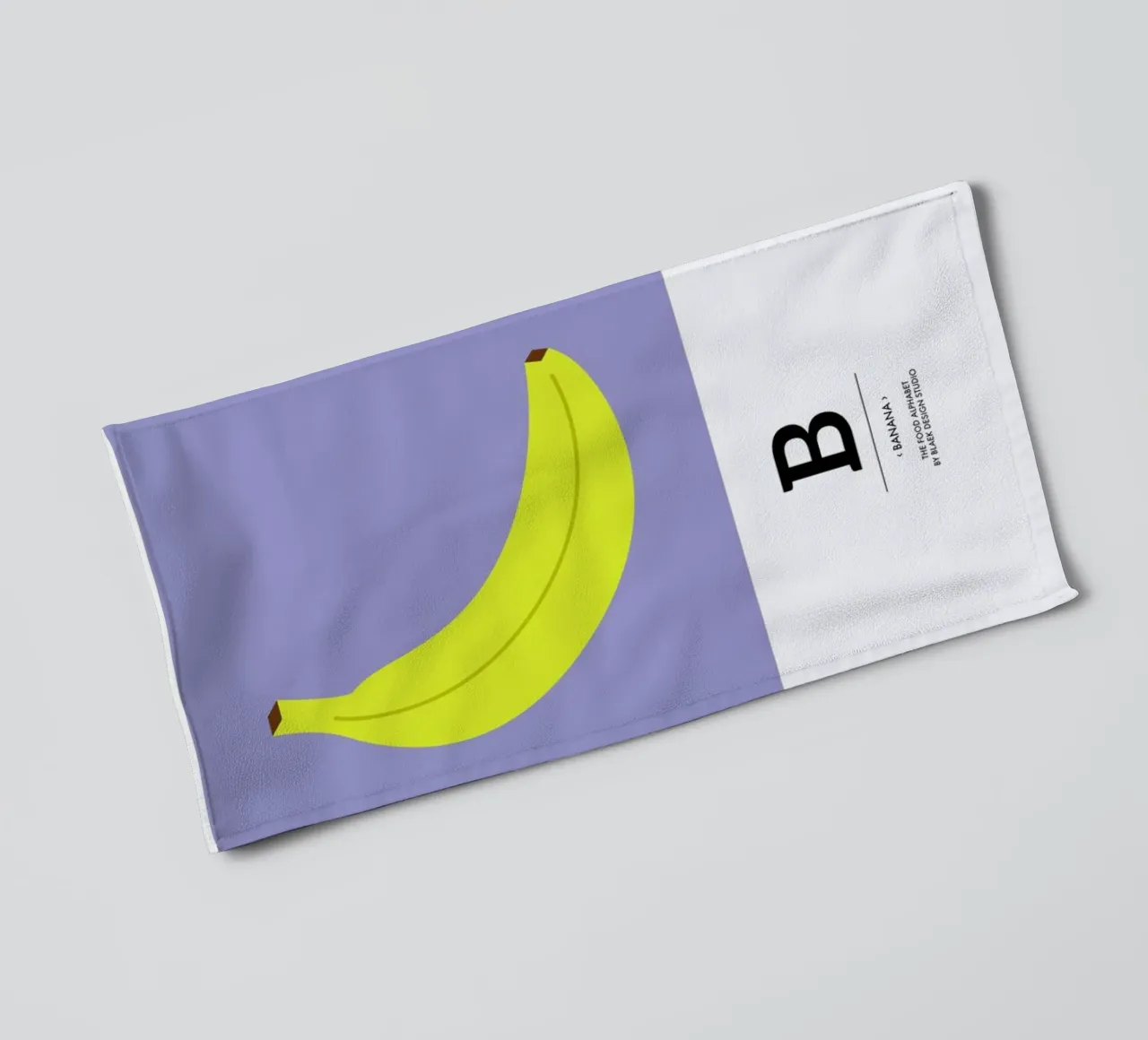 „The Food Alphabet“ - B like Banana asciugamano da bagno da BLAEK Design Studio