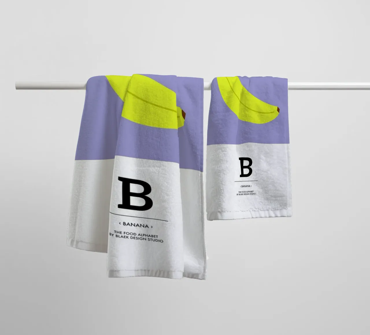 „The Food Alphabet“ - B like Banana asciugamano da bagno da BLAEK Design Studio