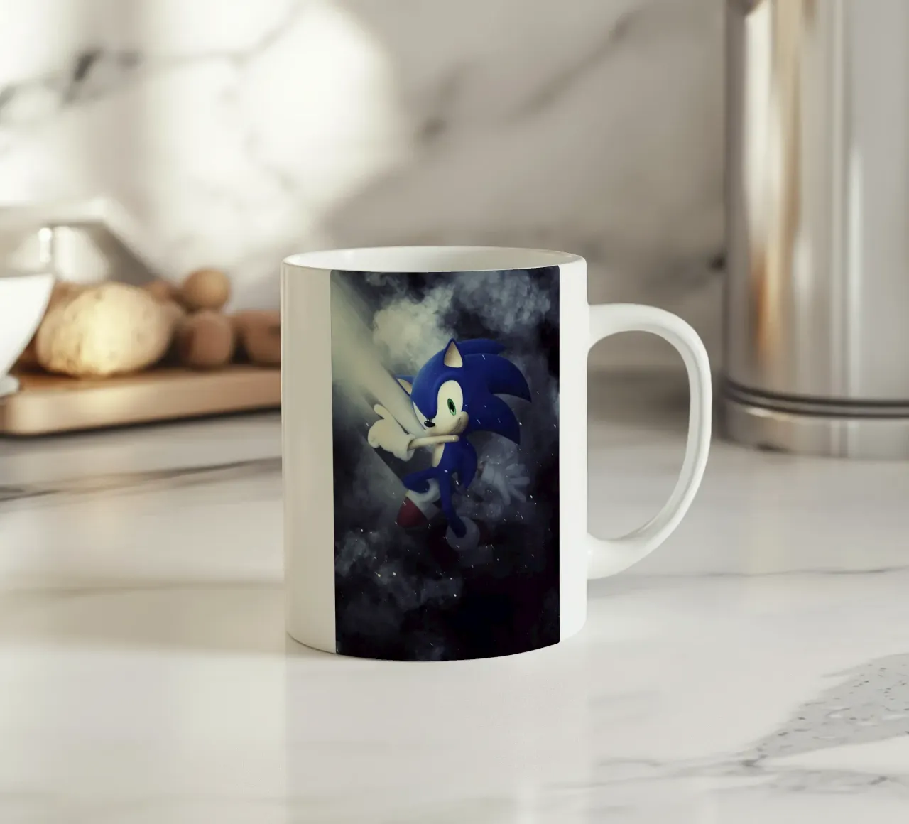 Sonic tazza in ceramica da FreeArtStudio
