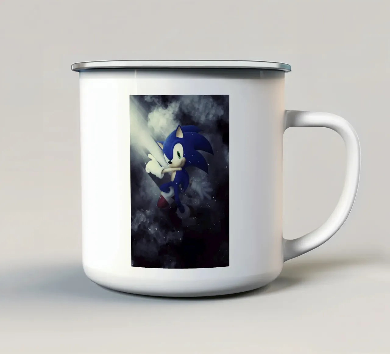 Sonic tazza in smalto da FreeArtStudio