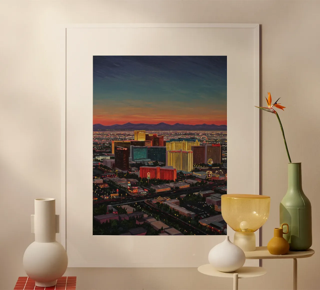 Las Vegas colorata poster da Art Center