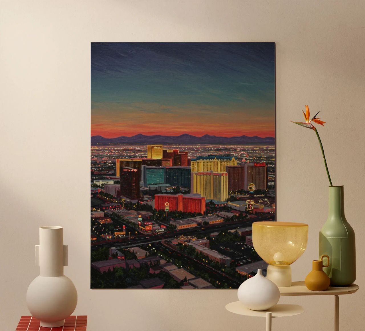 Colourful Las Vegas poster by Art Center