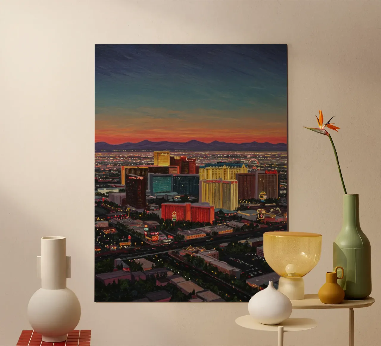 Las Vegas colorata poster da Art Center