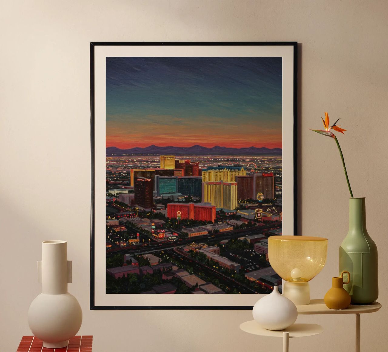 Colourful Las Vegas poster by Art Center