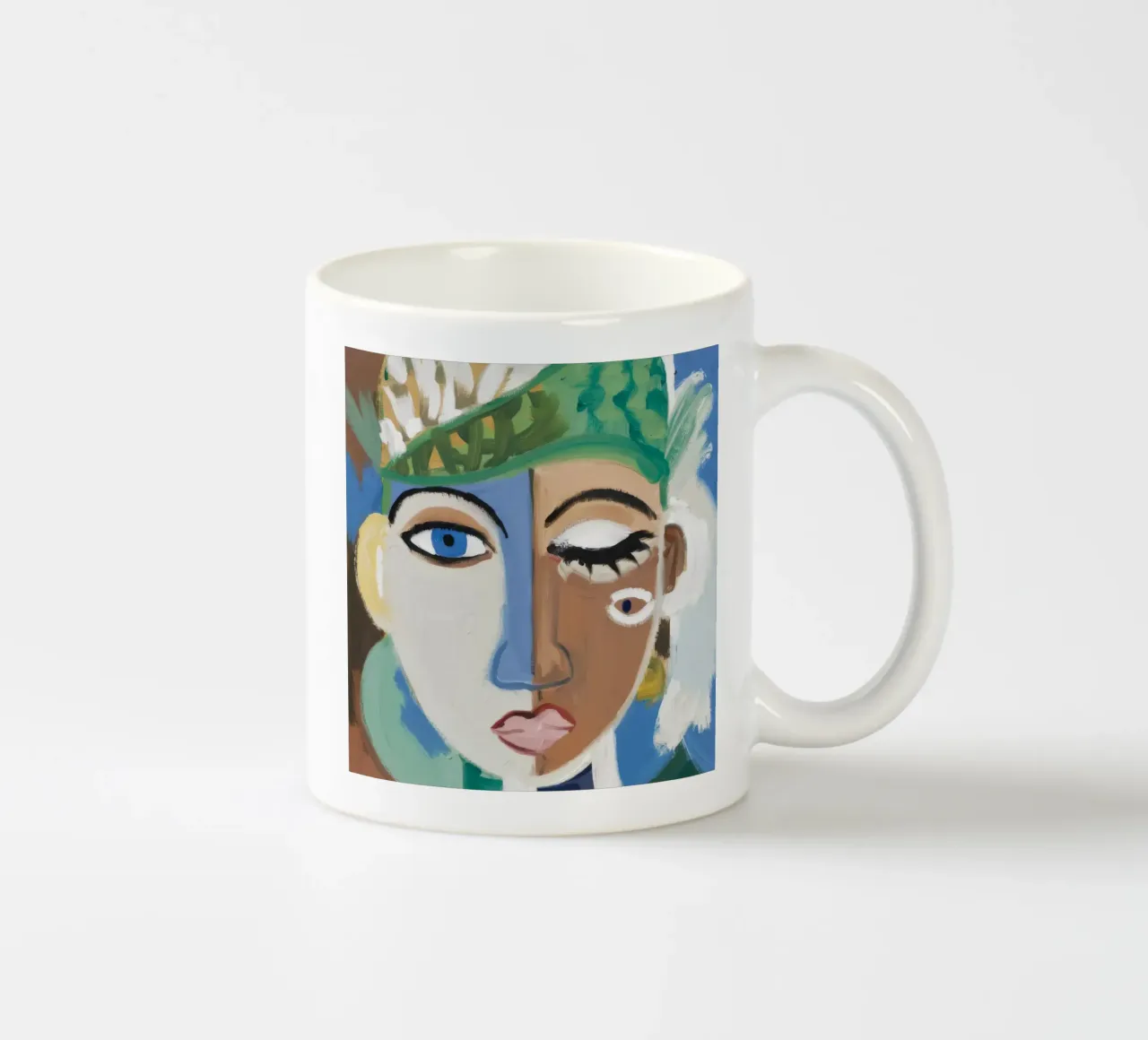 Fusione astratta tazza in ceramica da Lunar Templar