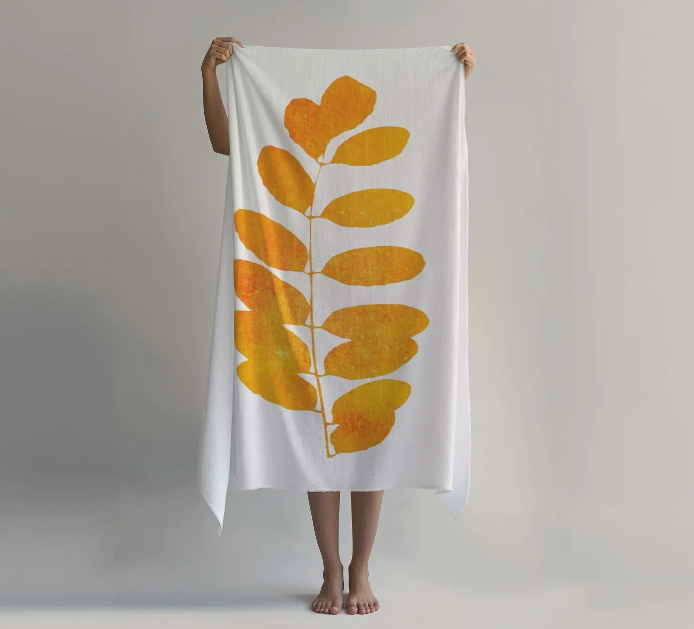 Oak Leaf Strandtuch von Kubistika