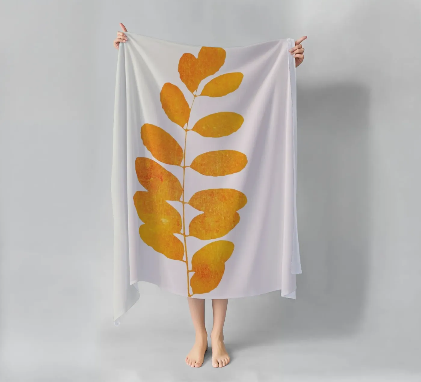 Oak Leaf Strandtuch von Kubistika