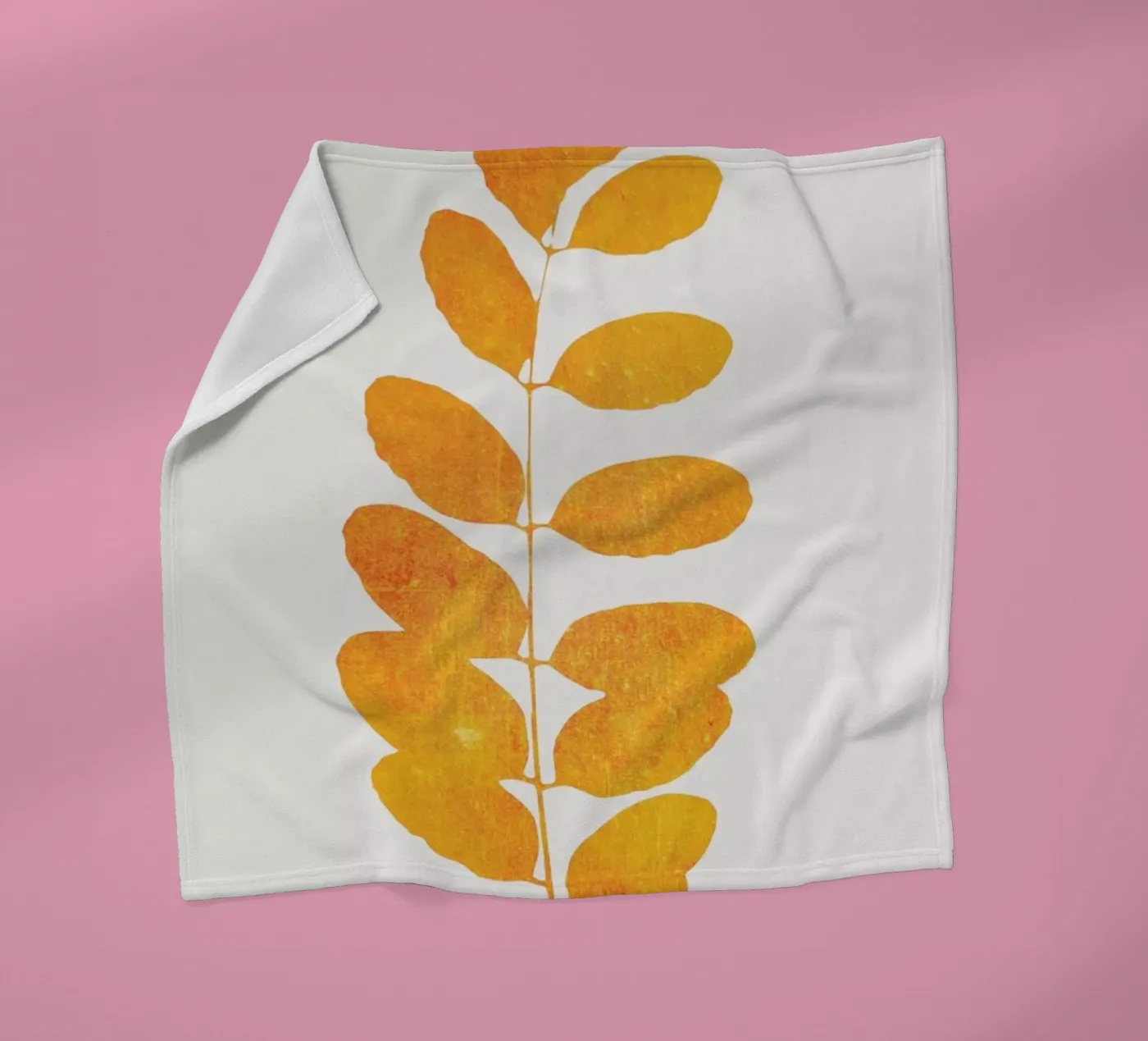 Oak Leaf fleece blanket by Kubistika