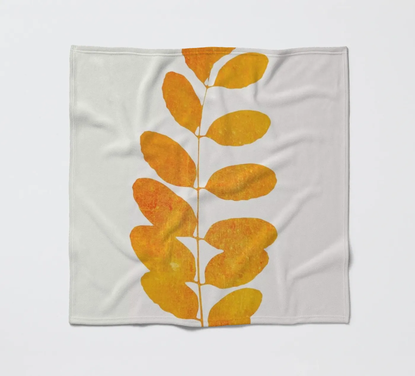 Oak Leaf fleece blanket by Kubistika