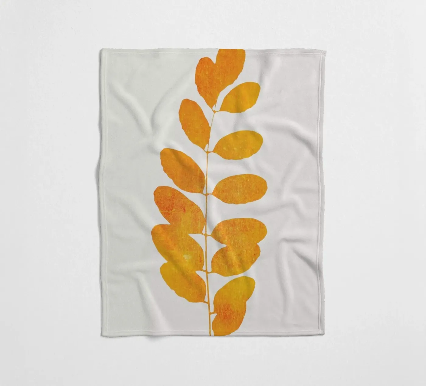 Oak Leaf fleece blanket by Kubistika