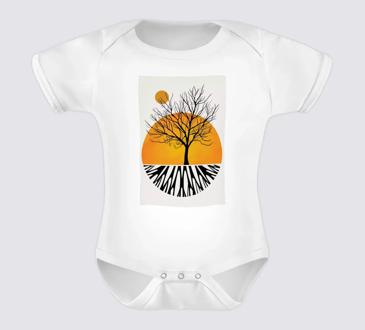 Warming Roots body neonato maniche corte da Kubistika