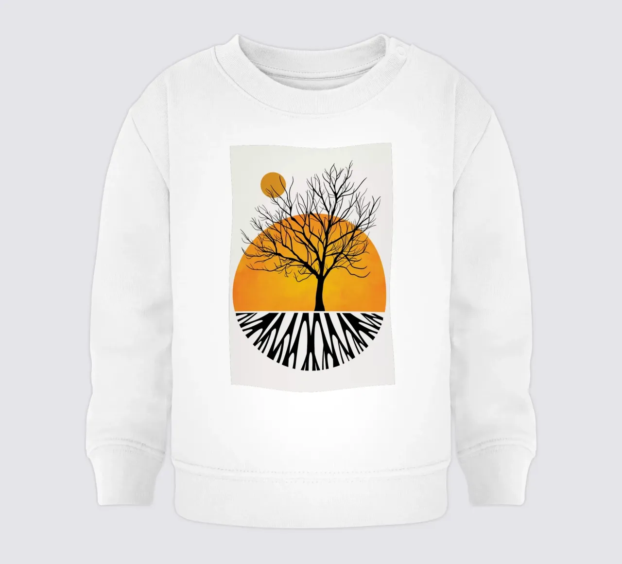 Warming Roots felpa neonato da Kubistika
