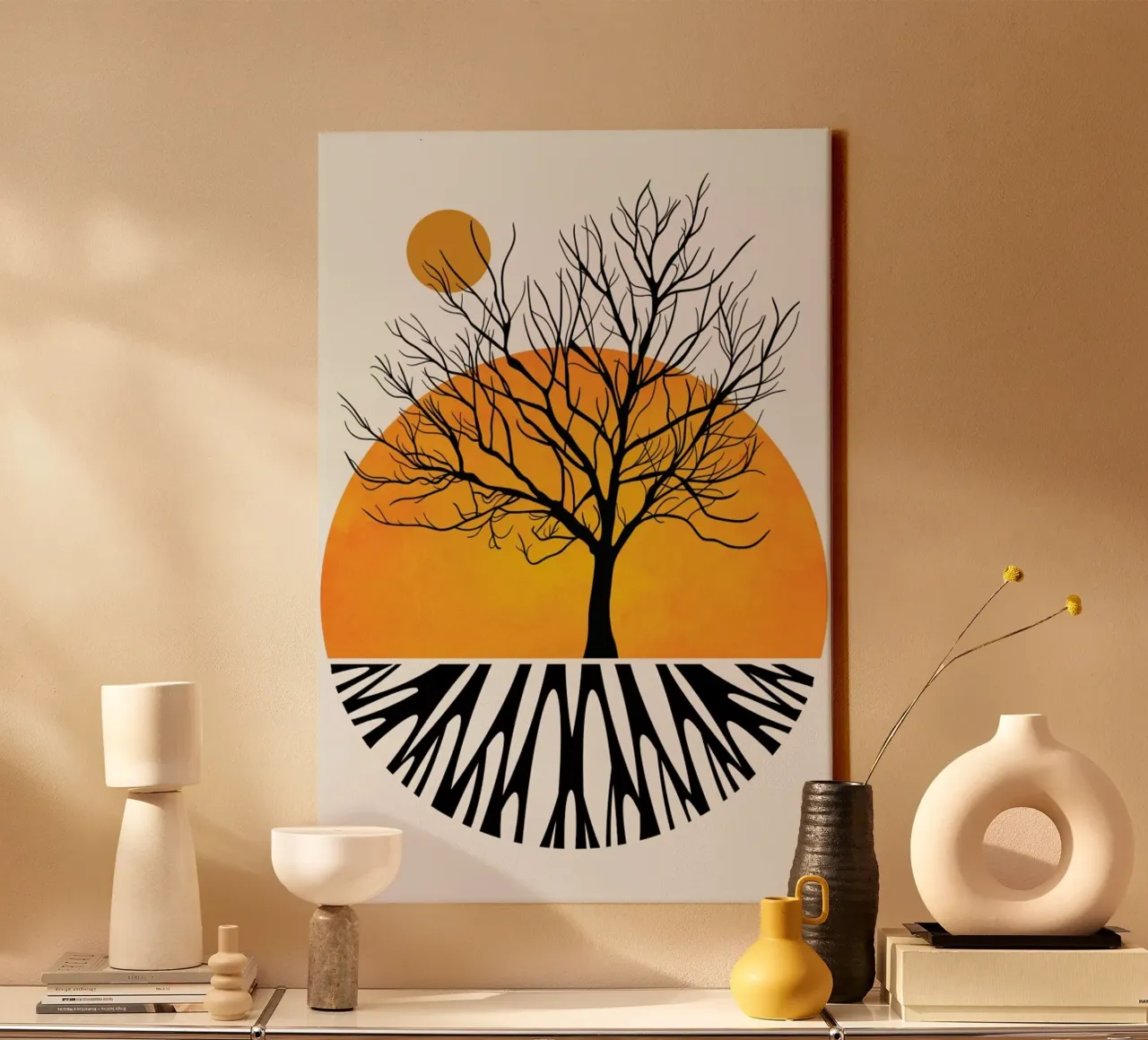 Warming Roots canvas by Kubistika