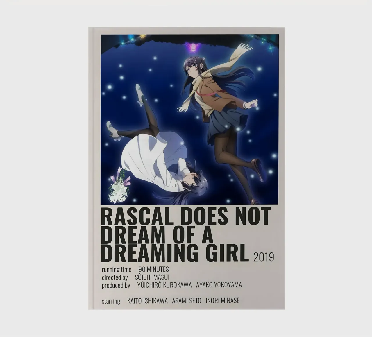 RASCAL DOES NOT DREAM OF A DREAMING GIRL 2019 diario da Totoya