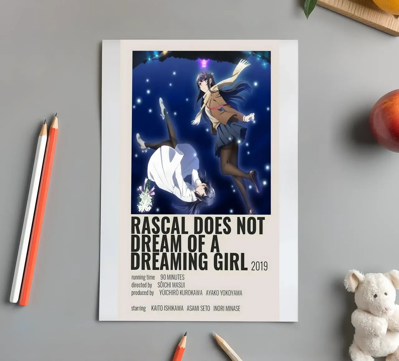 RASCAL DOES NOT DREAM OF A DREAMING GIRL 2019 Stickerbogen von Totoya