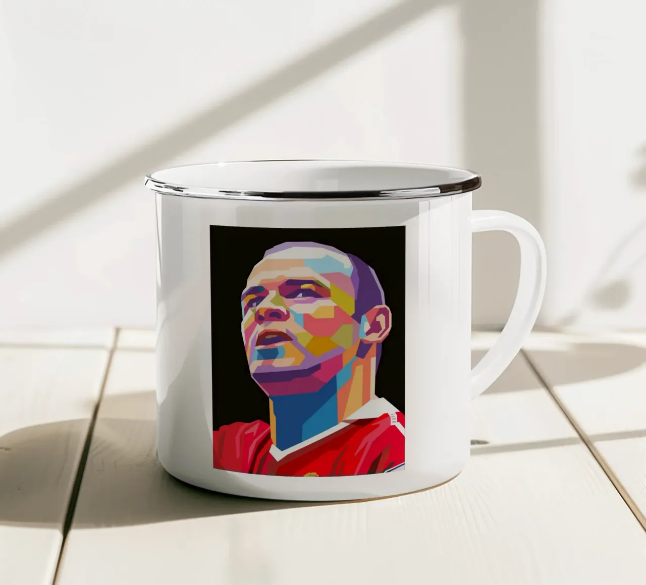 Calcio iconico - Wayne Rooney tazza in smalto da Hantamrata