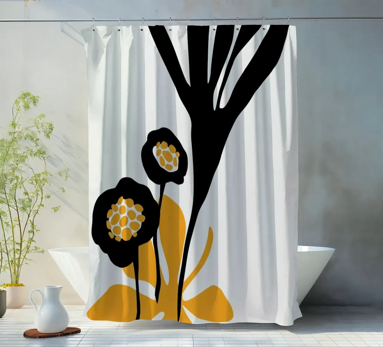 Blossom Beauty No.1 shower curtain by Kubistika