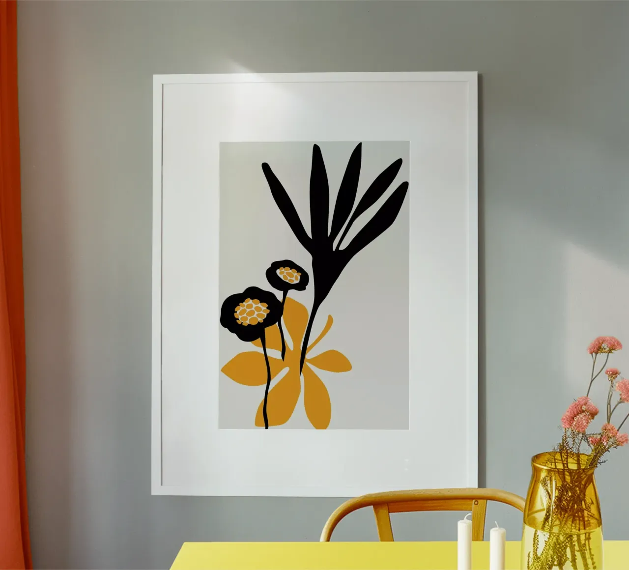 Blossom Beauty No.1 poster con telaio in plastica da Kubistika