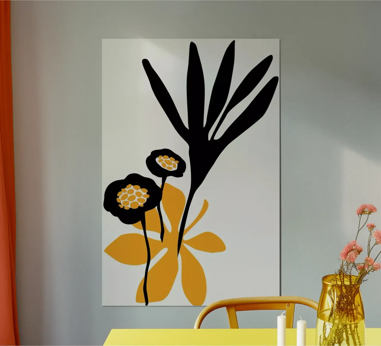 Blossom Beauty No.1 poster con telaio in plastica da Kubistika